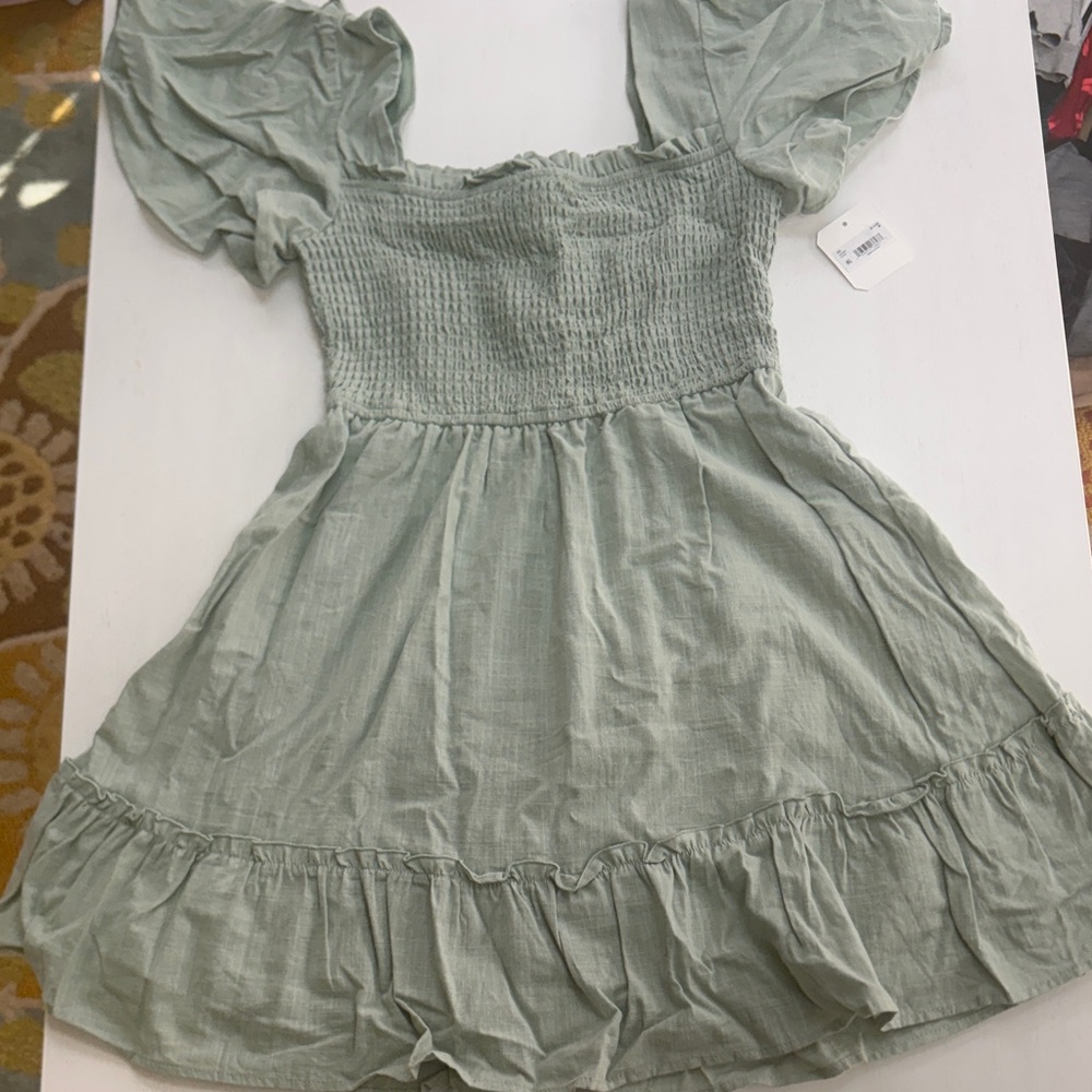 Altar'd State Sage Green Dress